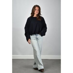 Mother Tomcat Roller jeans size 26 Glamour Shot high rise wide leg $248